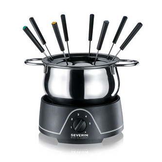 Severin Fondue, approx. 800 W, approx. 1,25 Litre, incl. 8 Fonduefor