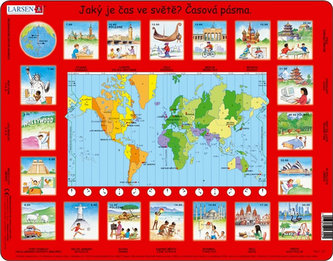 Puzzle MAXI - Čas ve světě/35 dílků