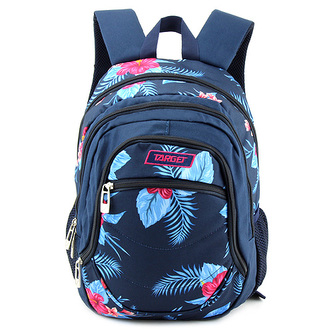 Školní batoh Target Modrý s květinami