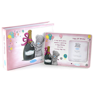 Dárkový set Me to You Fotoalbum + fotorámeček Happy 21th