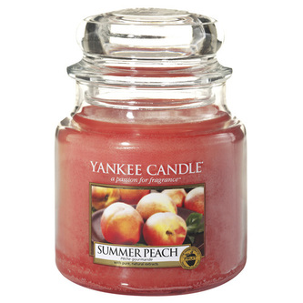 Svíčka ve skleněné dóze Yankee Candle Letní broskev, 410 g Svíčka ve skleněné dóze Yankee Candle Letní broskev, 410 g