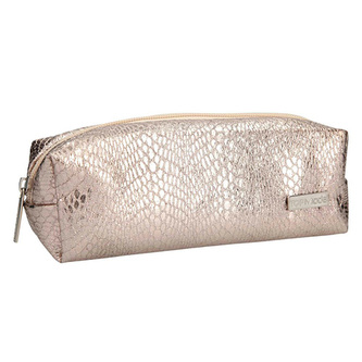 Kosmetická taška Top Model Zlatá, s hadím vzorem