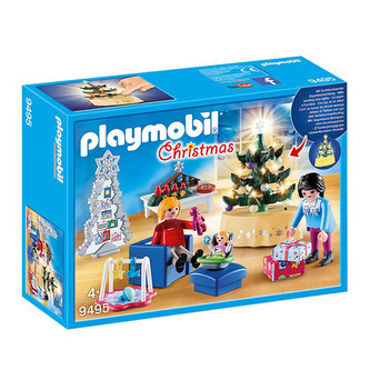 Vánoční obývací pokoj Playmobil Vánoce, 65 dílků