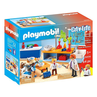 Hodina chemie Playmobil Škola, 64 dílků