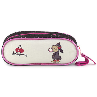 Školní penál Nici elipsovitý, ovečka s bublinou