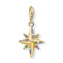 Přívěsek \"Barevná hvězda\" Thomas Sabo 1816-488-7, Charm Club, 925 Sterling silver, 18k yellow gold