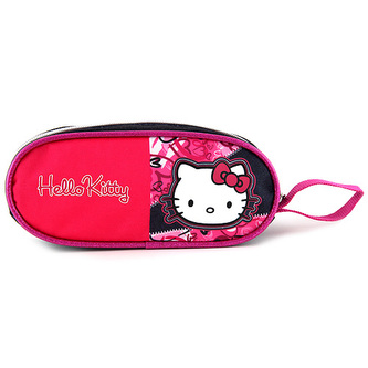 Školní penál Hello Kitty elipsovitý