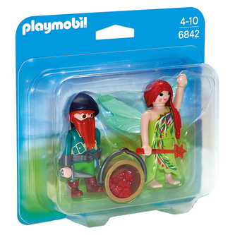 Duo Pack Víla s trpaslíkem Playmobil Víly a jednorožci, 12 dílků
