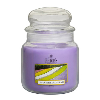 Price's Candles Svíčka ve skleněné dóze Price´s Candles Levandule a citronová tráva, 411 g