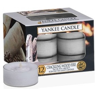 Sviečky čajové Yankee Candle Praskajúci oheň, 12 ks