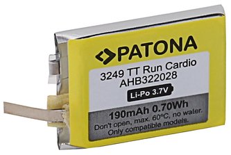 PATONA baterie pro chytré hodinky TomTom Runner Cardio 190mAh Golfer 1/Multisport