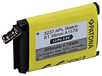 PATONA baterie pro chytré hodinky Apple Watch 1 205mAh A1578 38mm