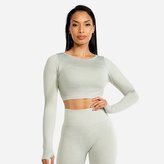 Sportovní top Marl Seamless Crop Top Ice - Squat Wolf - Velikost M