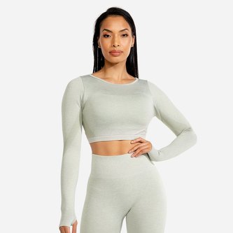 Sportovní top Marl Seamless Crop Top Ice - Squat Wolf - Velikost M