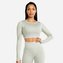 Sportovní top Marl Seamless Crop Top Ice - Squat Wolf - Velikost M