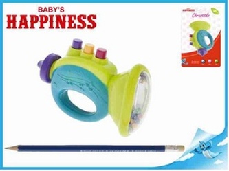 Chrastítko trumpetka 12cm