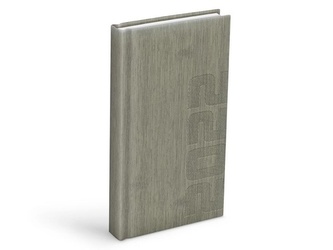 Diář 2022 D802 PU grey 90x170 mm