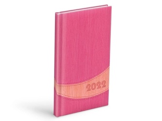Diář 2022 T806 PU pink / peach 90x170 mm