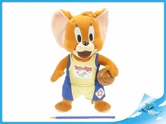T&J Jerry plyšový stojící s basketbalovým míčem