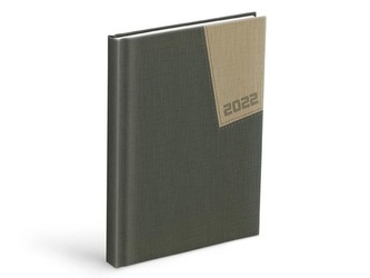 Diář 2022 D801 PU grey / grey