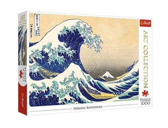 Puzzle Kacušika Hokusai / Veľká vlna pri pobreží Kanagawy, 1000 dielikov