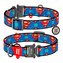 Obojek nylonový Waudog DC Superman Logo Fastex QR (23-35cm/1,5cm)