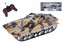 Tank RC na baterie plná funkce se světlem a zvukem plast 22 cm, 2 barvy (1ks v krabičce)