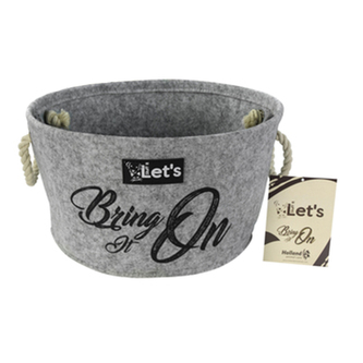 Let's Bring it On - pelech vědro - šedé