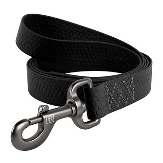 Vodítko voděodolné Waudog Collartex černé (122cm/2,5cm)