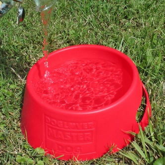 Silikonová skládací miska pro psy DogLover - červená 1000ml