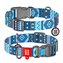 Obojek nylonový Waudog Ethno Blue QR (35-58cm/2,5cm)