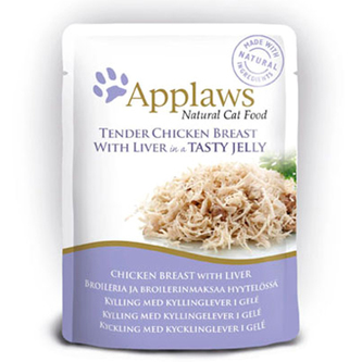 Applaws kapsička Cat Jelly Kuřecí prsa s játry 70g
