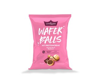Protein Wafer Balls - GYMQUEEN - vanilková bomba - 75 g