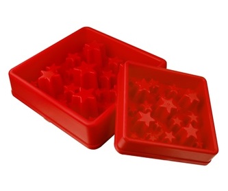 Zpomalovací miska Eat Slow Star červená 30cm