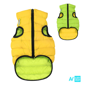 Airy Vest bunda pro psy žlutá/zelená M 45