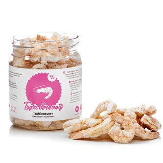 Raw Raw pamlsky mrazem sušené Tygří krevety 50g