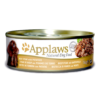 Applaws konzerva Dog Hovězí steak s bramborem 156g DOPRODEJ