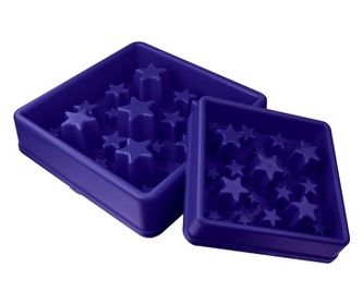 Zpomalovací miska Eat Slow Star modrá 30cm