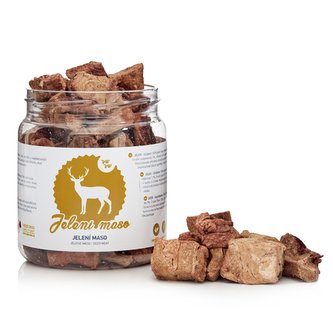 Raw Raw maškrty mrazom sušené Jelenie mäso 80g