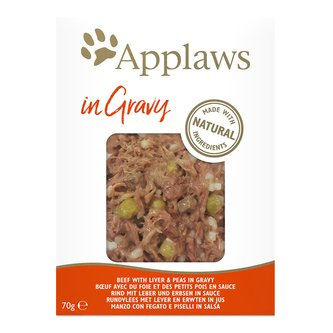 Applaws kapsička Cat Gravy Hovězí s hráškem v omáčce 70g LIMITED