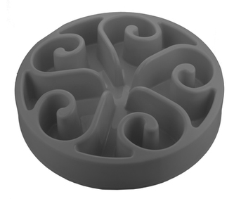 Zpomalovací miska Eat Slow Original šedá 20cm