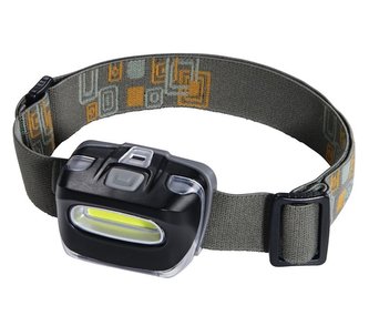 HAMA LED čelovka/ 110lm/ COB LED diody/ 3x AAA (sučást balení)/ oranžová-šedá HAMA LED čelovka/ 110lm/ COB LED diody/ 3x AAA (sučást balení)/ oranžová-šedá