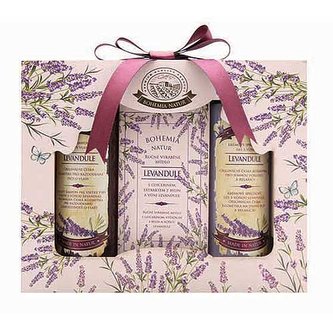 Bohemia Gifts Kosmetická sada levandule – gel 100ml, mýdlo 100g a šampon 100ml