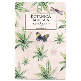 Bohemia Gifts Botanica vonná karta 10,5 x 16 cm - konopí