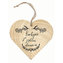 Bohemia Gifts Dekorační dřevěné srdce 12 cm – kuchyně srdce domova