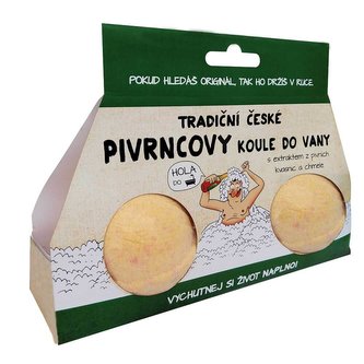 Bohemia Gifts Pivrnec pěnivá koule do koupele - sada 2x100 g