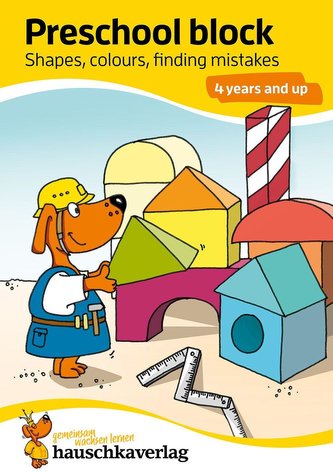 Preschool block - Shapes, colours, finding mistakes 4 years and up, A5-Block