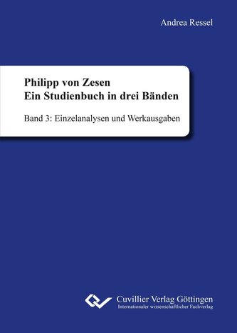 Philipp von Zesen. Ein Studienbuch in drei Bänden 03