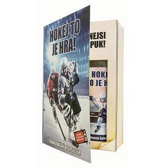 Bohemia Gifts Sada kniha hokejistu – sprchový gel 200 ml a šampon 200 ml