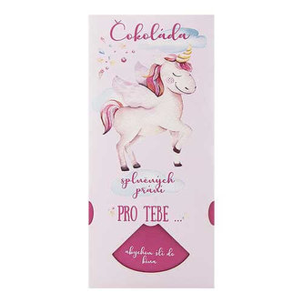 Bohemia Gifts Mléčná čokoláda splněných přání 100 g pro holčičku Bohemia Gifts Mléčná čokoláda splněných přání 100 g pro holčičku